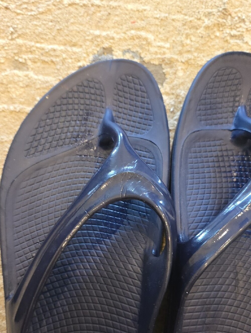 OOFOS Purple Comfort Flip Flops - Picture 5 of 10